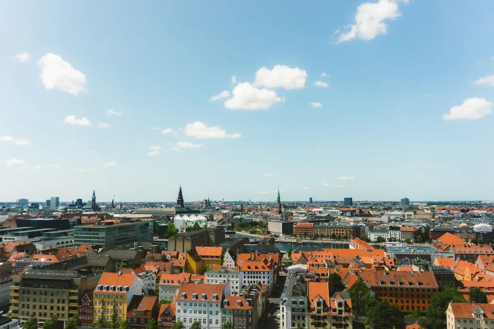 Copenhagen’s towers and red rooftops