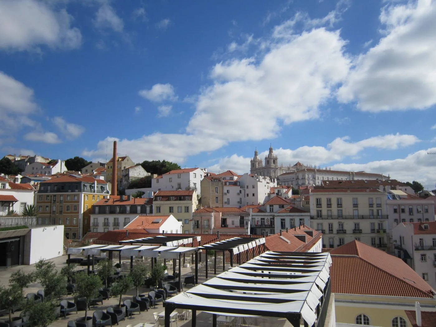 Red rooftops in Lisbon’s Alfama neighbourhood