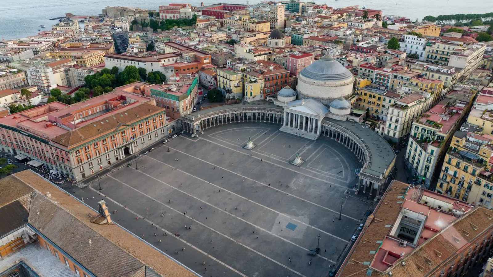 Piazza del Plebiscito and San Francesco di Paola in Naples