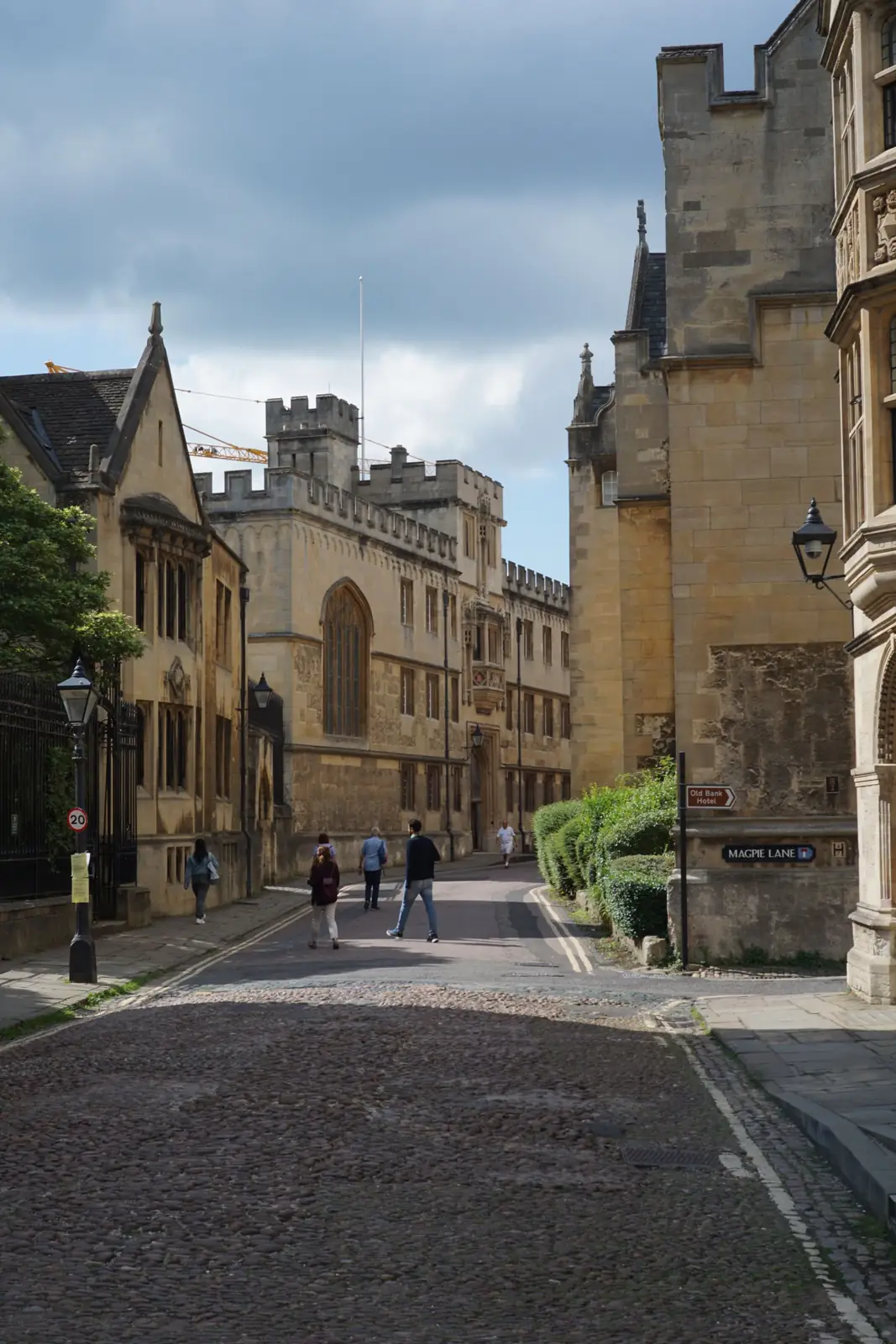 Merton Street and college buildings in Oxford