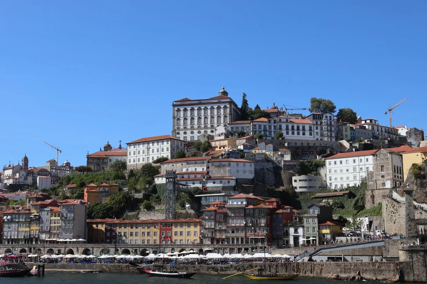 Historic Ribeira waterfront in Porto