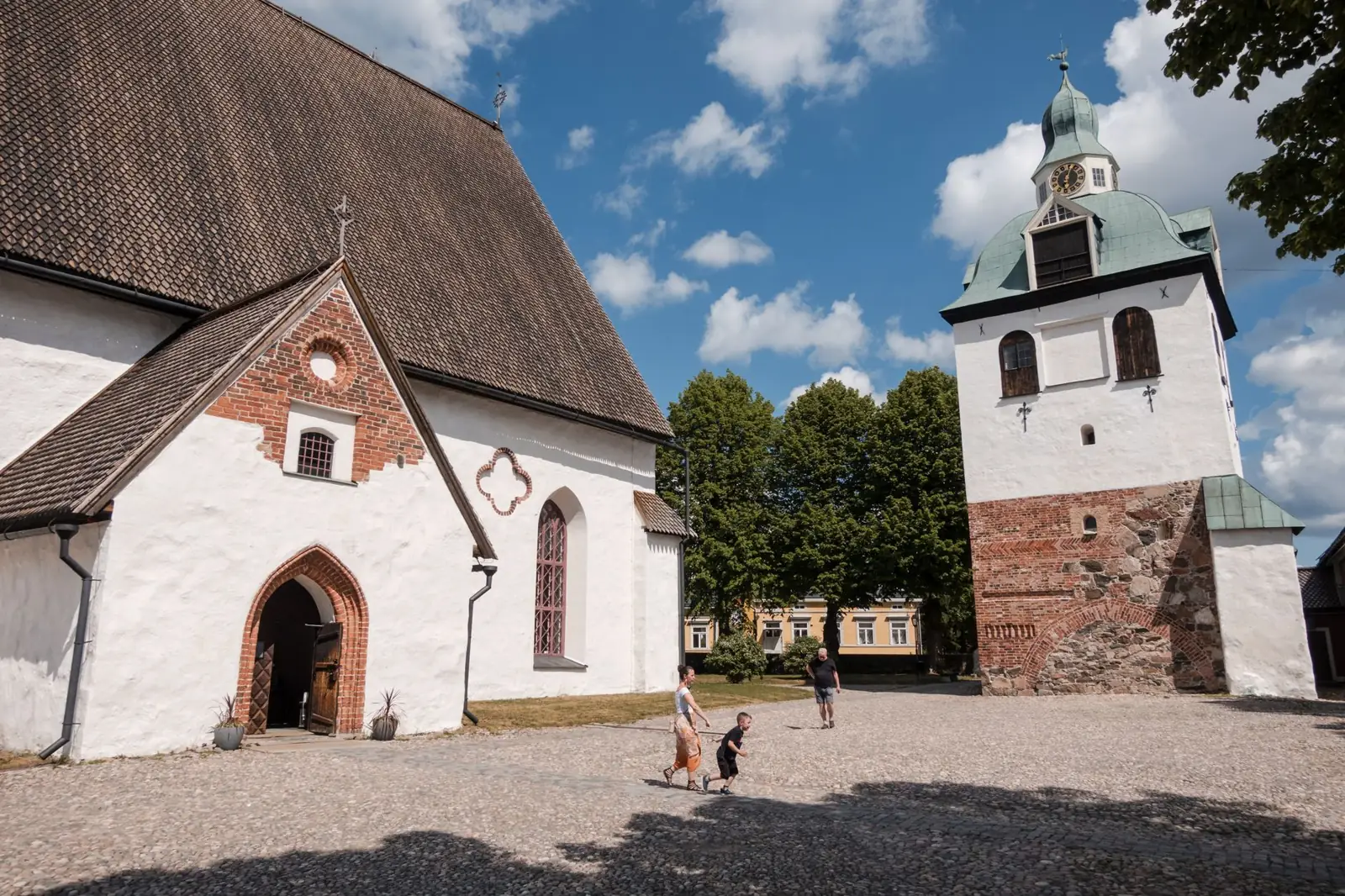 Porvoo Cathedral and its separate bell tower